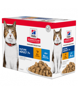 Chat Mature Pack Mixte Sachet repas