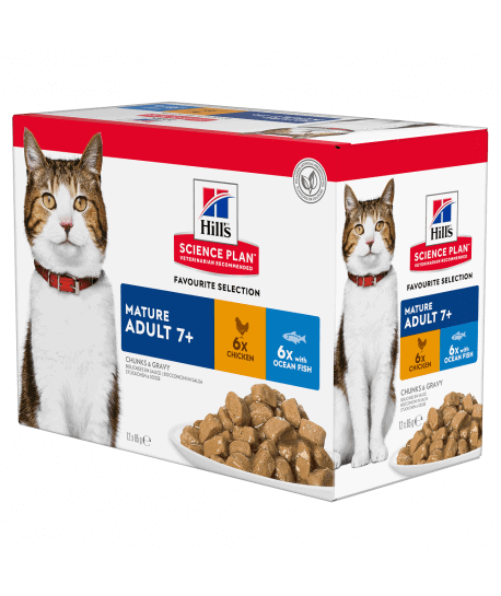 Chat Mature Pack Mixte Sachet repas