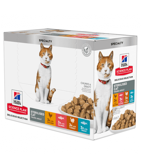 Chat Sterilised Young Adult  Pack Mixte Sachet repas