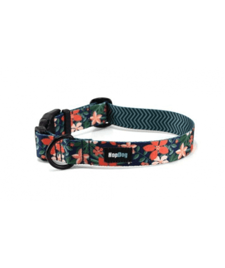 Collier Hop Dog Pink Garden