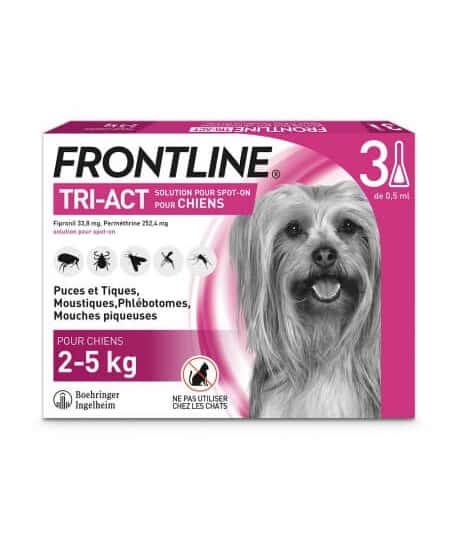 Frontline Tri-Act XS Chien 2-5 kg