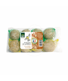 Boules de graisse Arachides + Insectes