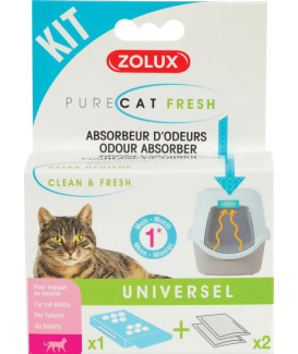 Kit anti-odeurs Zolux PureCat Fresh