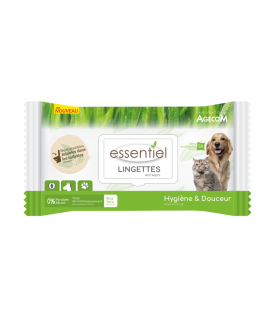Lingettes biodégradables Essentiel Aloé Véra