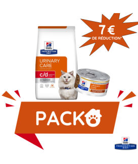 Pack Hill's Chat C/D Urinary Stress Poulet