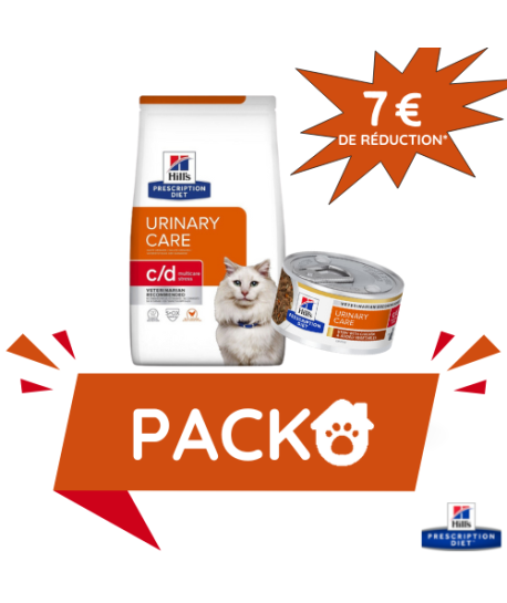 Pack Hill's Chat C/D Urinary Stress Poulet