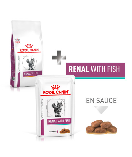 Pack Cat Renal Select + Sachets Repas Poisson