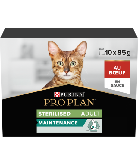 Pro Plan Cat Sterilised Maintenance Boeuf En Sauce