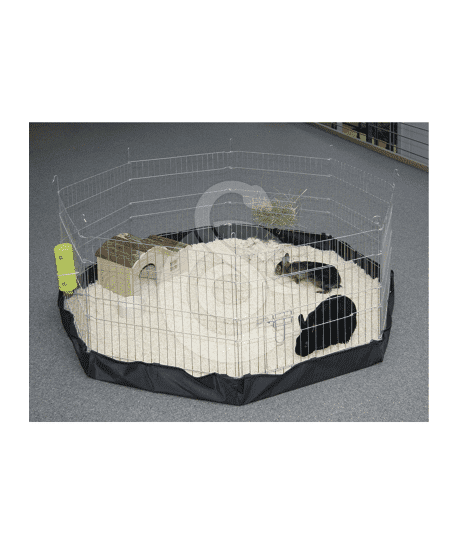 Tapis de sol pour enclos hexagonal