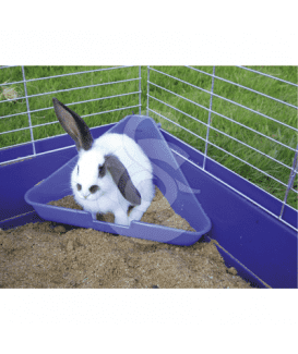 Toilette d'angle pour cage de rongeurs