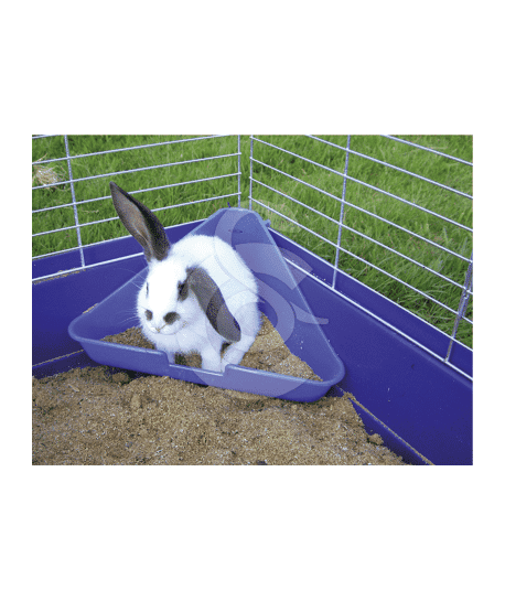 Toilette d'angle pour cage de rongeurs