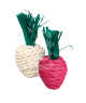 Jouet rongeur : lot de 2 jouets en paille