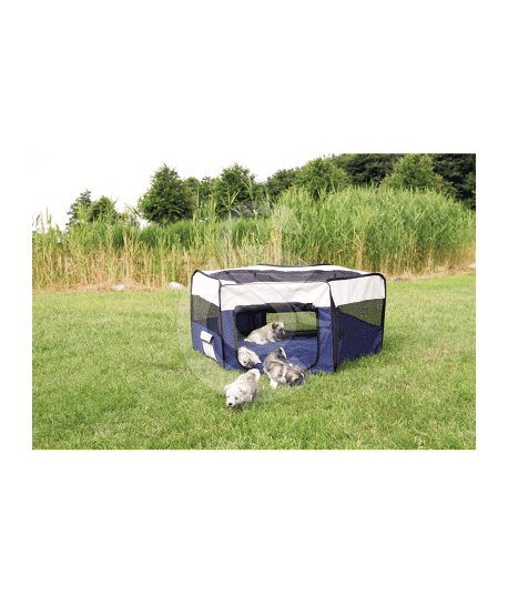 Parc à chiots pliant en tissu