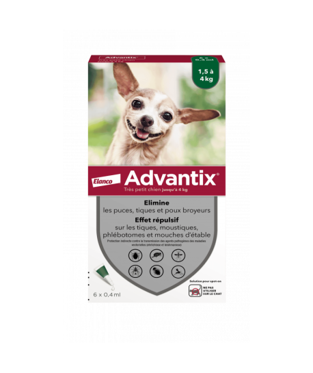 Advantix Très Petit Chien 1,5-4 kg