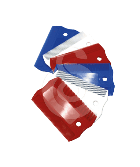 Peigne à puces sans manche en plastique