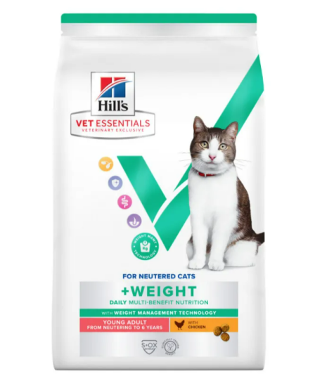 Chat Multi-Benefit + Weight Young Adult Poulet