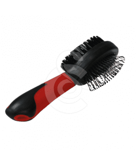 Brosse Perfect Care double : à picots métal et poils