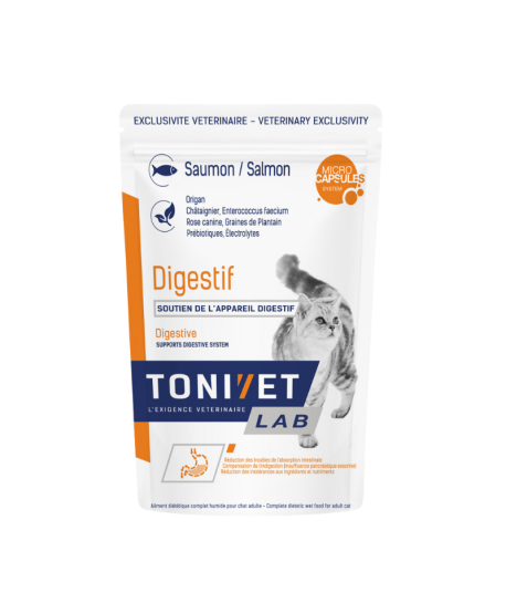 Tonivet Chat Digestif Saumon Sachet Repas