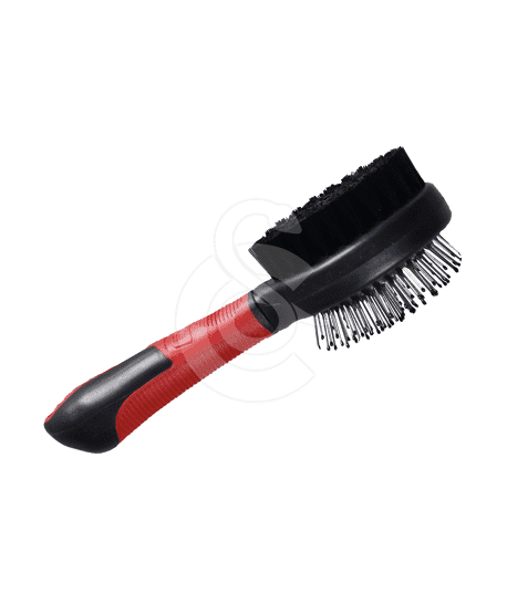 Brosse Perfect Care double : à picots métals et poils