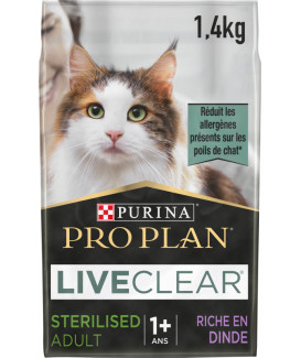 Pro Plan Cat Liveclear Sterilised Adult Dinde