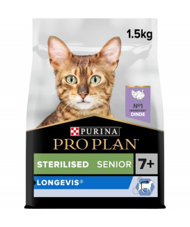 Pro Plan Cat Sterilised Senior 7+ Longevis Dinde