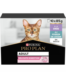 Pro Plan Cat Adult Delicate Digestion Dinde En Sauce