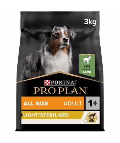 Pro Plan Dog All Size Adult Light/Sterilised Agneau