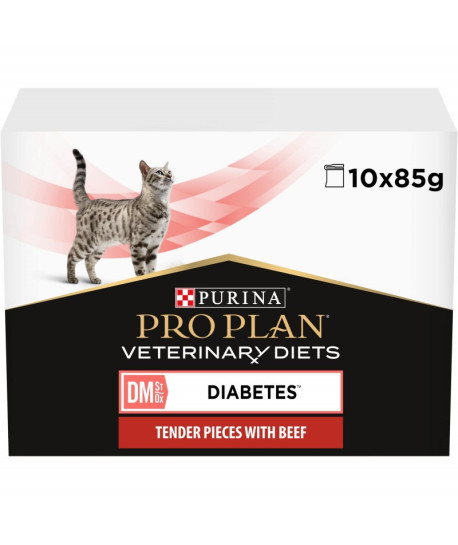 Pro Plan Veterinary Diets Feline DM Stox Diabetes Boeuf