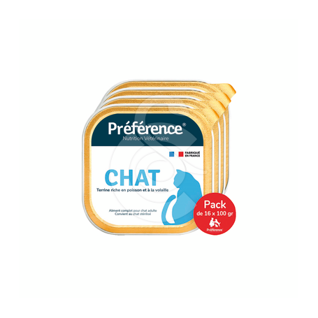 Préférence Chat Poisson & Volaille Terrine