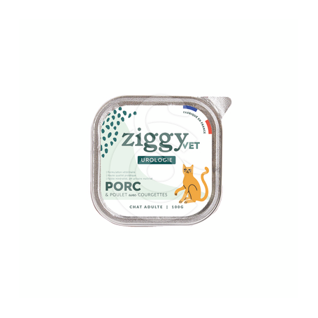 Ziggy Chat Adulte Urologie Porc & Poulet Pâtée