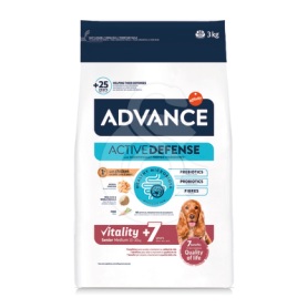 Advance Active Defense Chien Vitality +7 Senior Medium Poul.