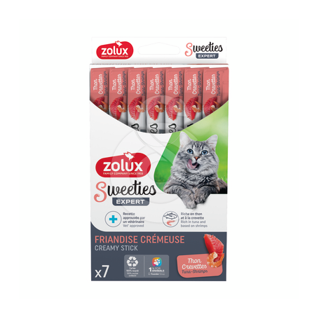 Friandises chat Zolux Sweeties crème Thon Crevettes