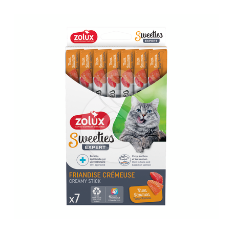 Friandises chat Zolux Sweeties crème Thon Saumon