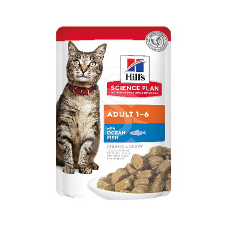 Chat Adult Poisson de l'océan Sachet repas