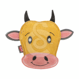 Jouet chien Trixie : Vache en cuir