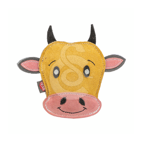 Jouet chien Trixie : Vache en cuir