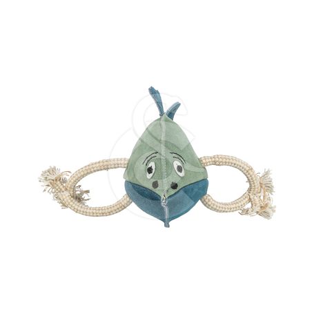 Jouet chien Trixie : Poisson en cuir sur corde