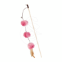 Jouet chat Trixie : Canne à pêche avec balles pompon