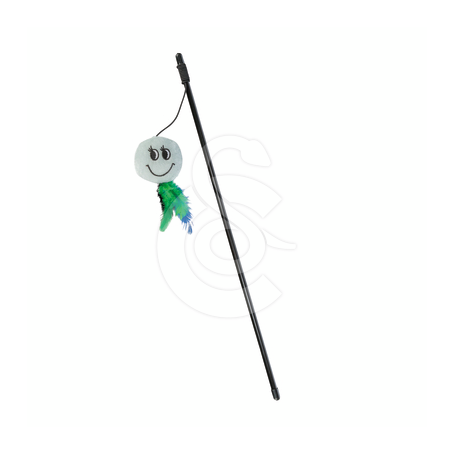 Jouet chat Trixie : Canne à pêche avec Smiley