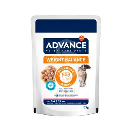 Advance Chat Weight Balance Porc et Poulet Sachet Repas