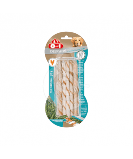 Os à mâcher 8In1 Dental Delight Twisted Sticks