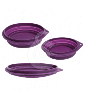 Gamelle de voyage en silicone pliante