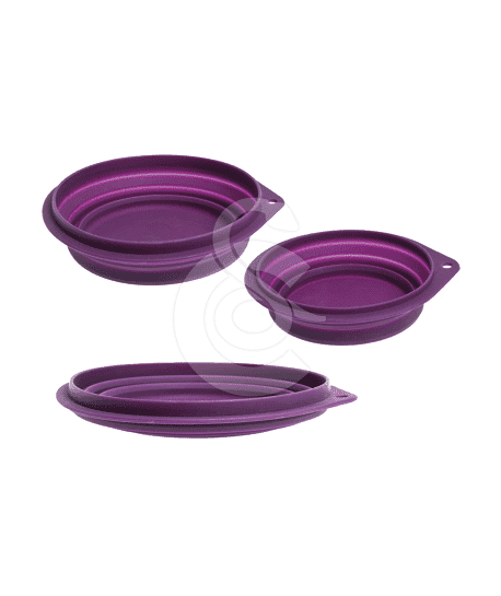 Gamelle de voyage en silicone pliante