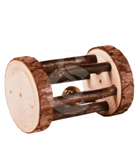 Jouet rongeur : rouleau de jeu en bois