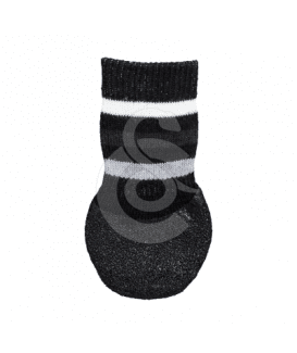 Chaussette protectrice av.semelle anti-dérapante pour chien