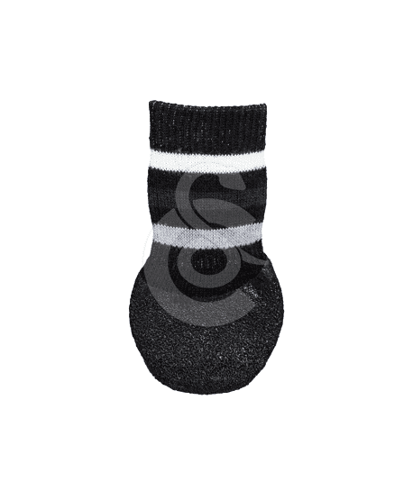 Chaussette protectrice av.semelle anti-dérapante pour chien