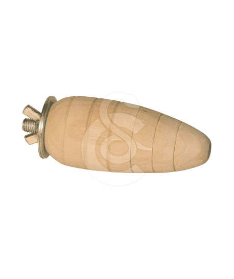 Jouet rongeur : carotte à ronger en bois