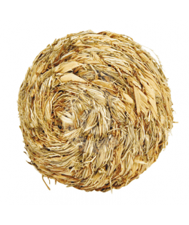 Jouet rongeur : balle en herbe séchée
