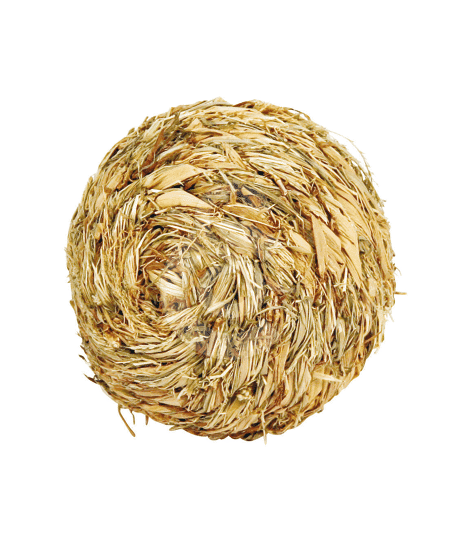 Jouet rongeur : balle en herbe séchée