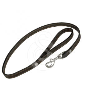 Laisse cuir doublé